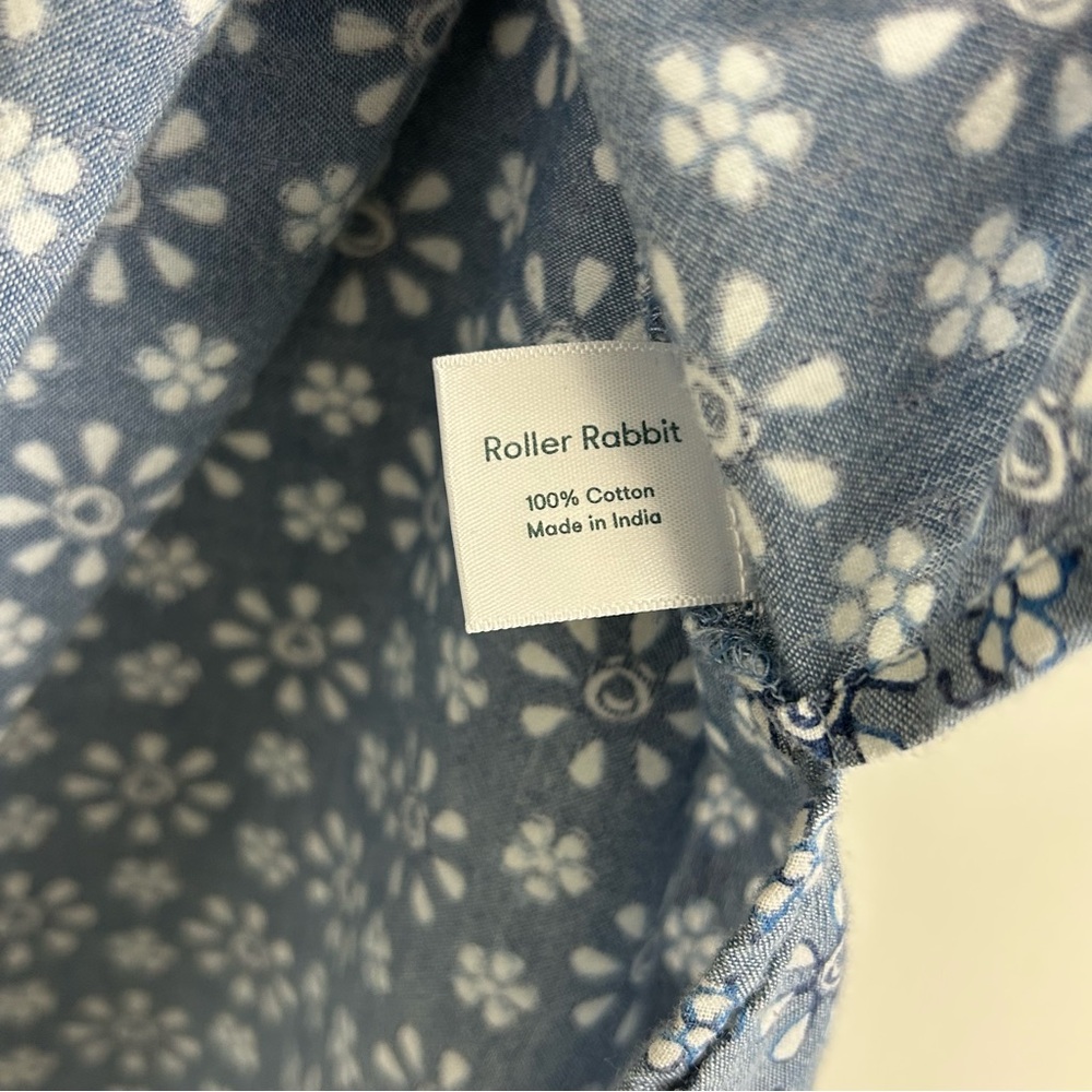 Roller Rabbit Blue and White Floral Blouse - Picture 4 of 4